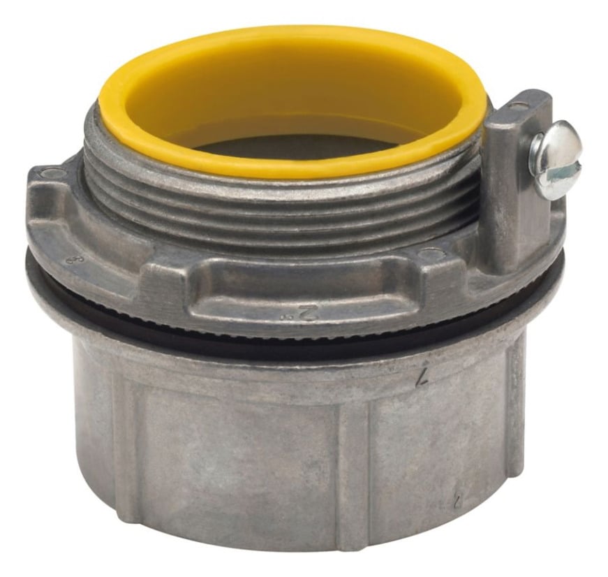 CHG6 Threaded Grounded Hub, 2 in, For Use With IMC/Rigid Conduit, Zinc, Natural