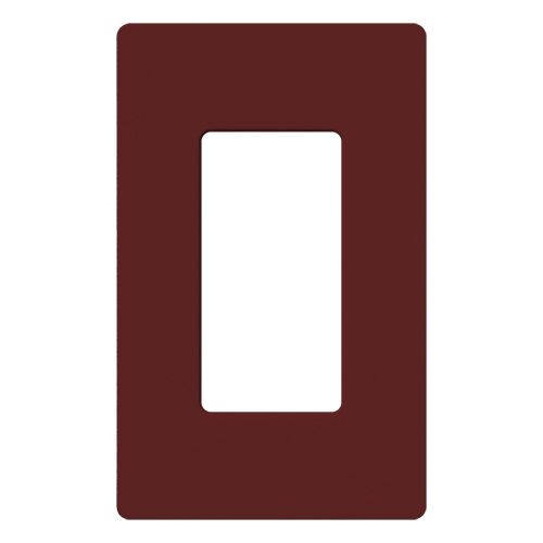 Claro Wallplate, Satin Finish, Single-gang in merlot