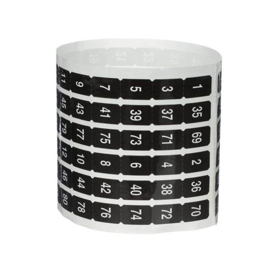 Number Rack Strip NQ102OE NQ Series Surface Mount Number Strip, For Use With NQ Ser ...