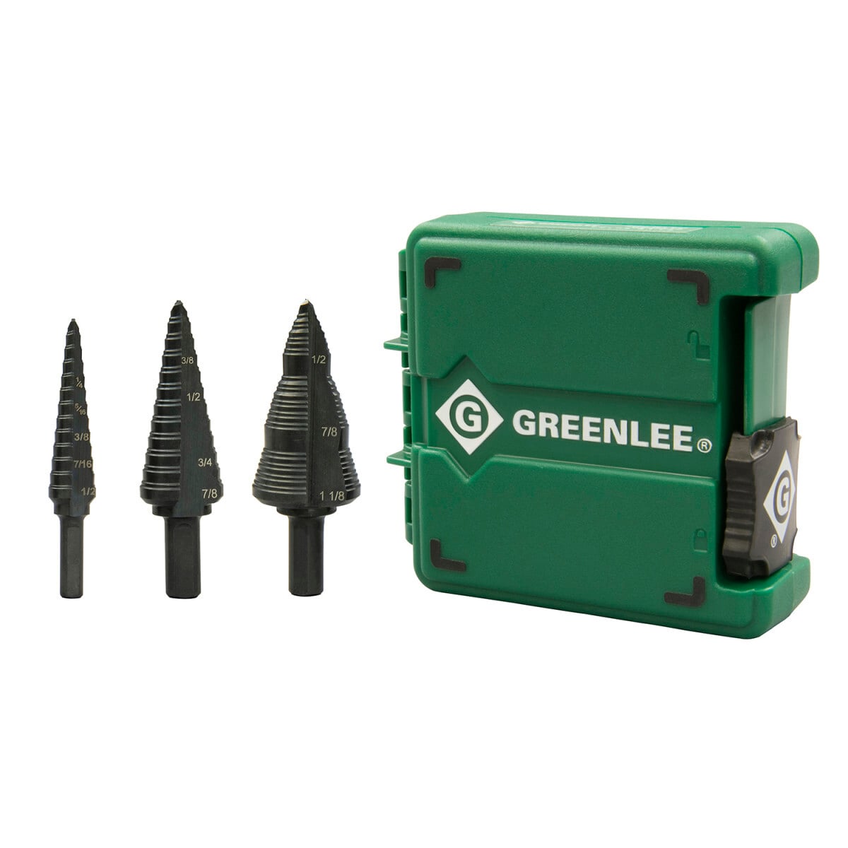 GSBSET3 Metal Cutting Step Bit Set #1, #4, and #9