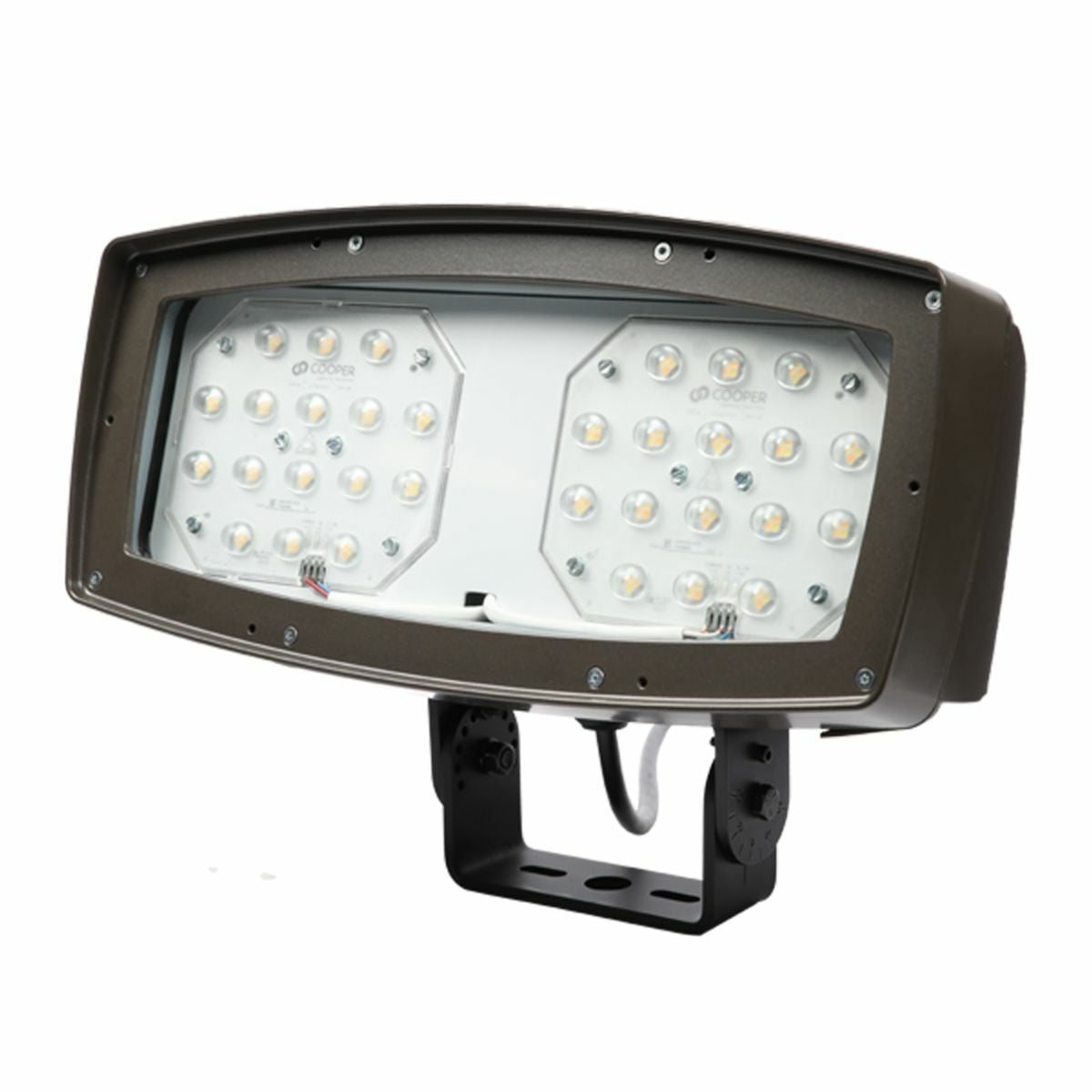 Night Harrier, Floodlight Luminaire, Selectable Lumen, 120-277V, Trunnion, Button Type Control