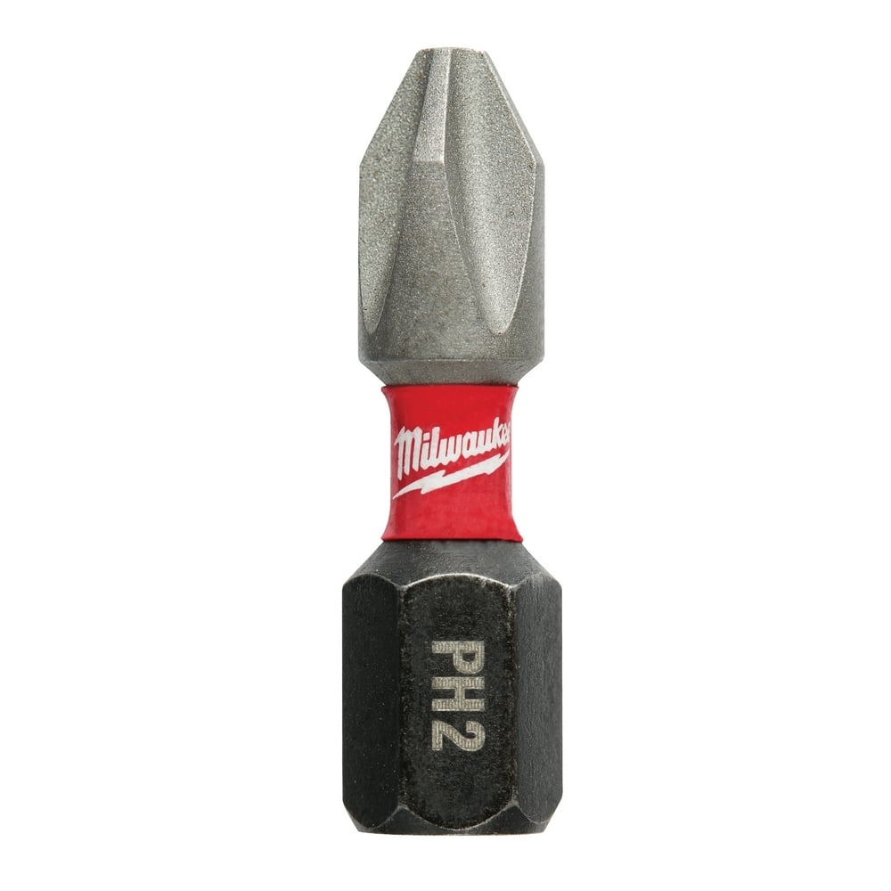 48-32-4112 Shockwave Impact Duty Impact Insert Bit, #2 Phillips Point, 1/4 in, Steel