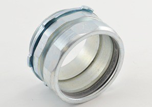 Connector, compression, steel, 2"