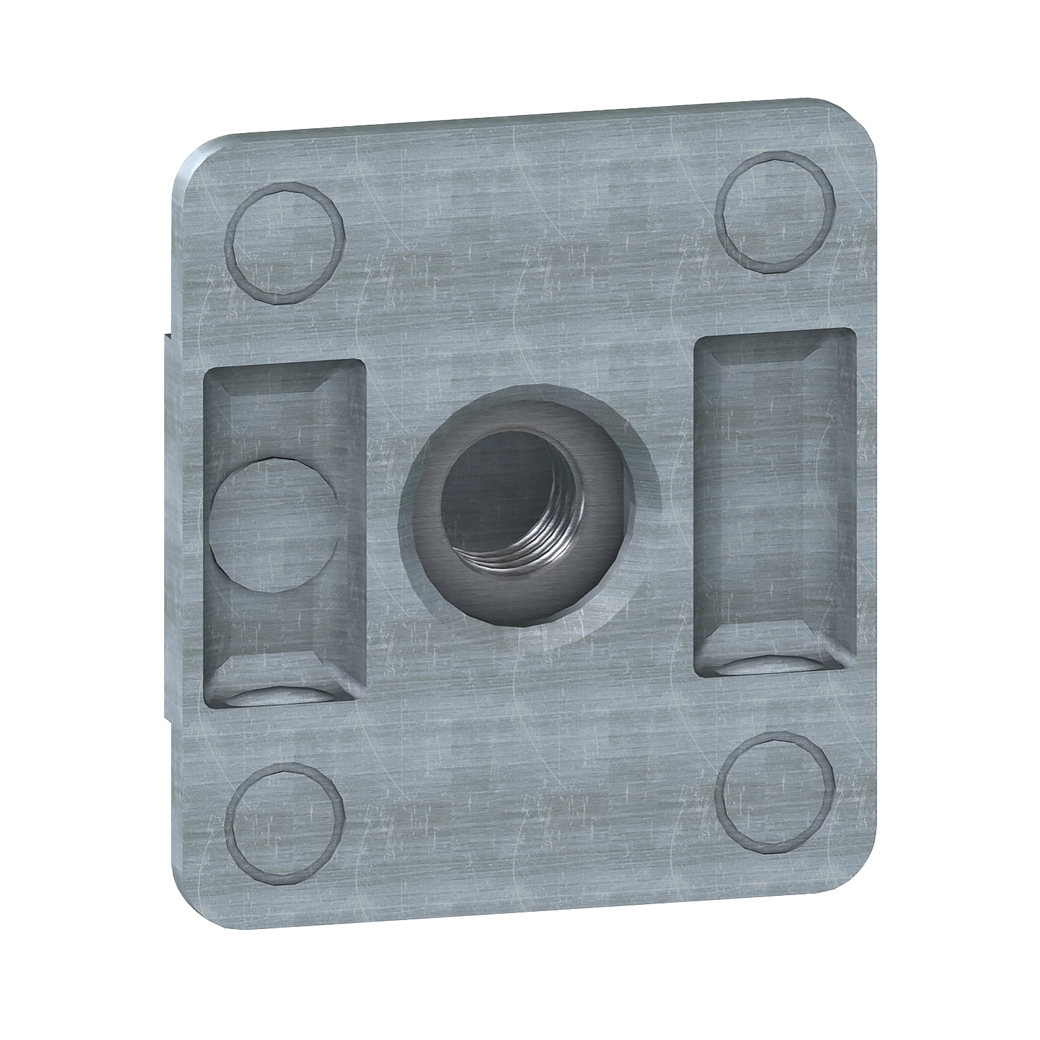 Serrated quarter-turn sliding nut - M6. Supply: 10 units