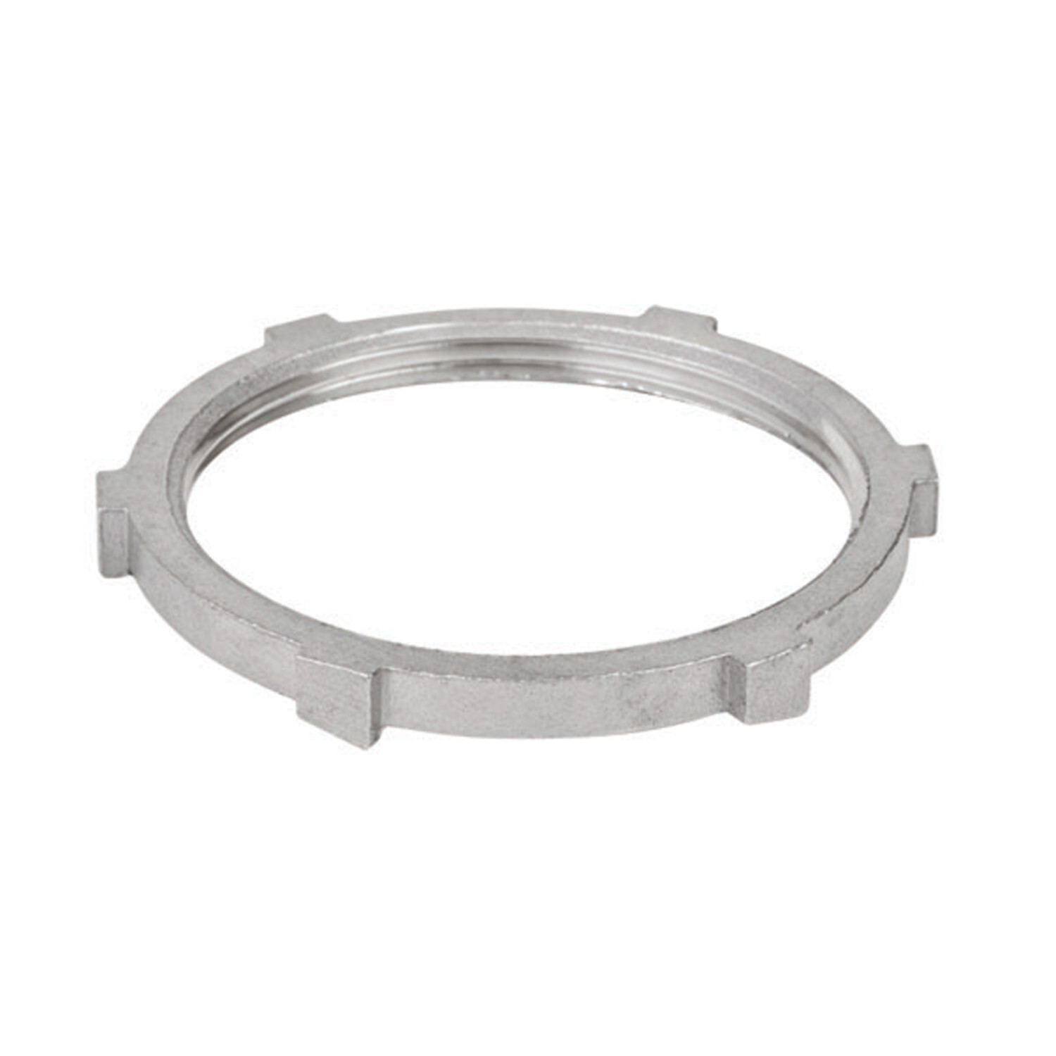S61000LN00 Conduit Locknut, 1 in, For Use With Rigid Threaded Metallic Conduits, 316 Stainless Steel, Polished Silver