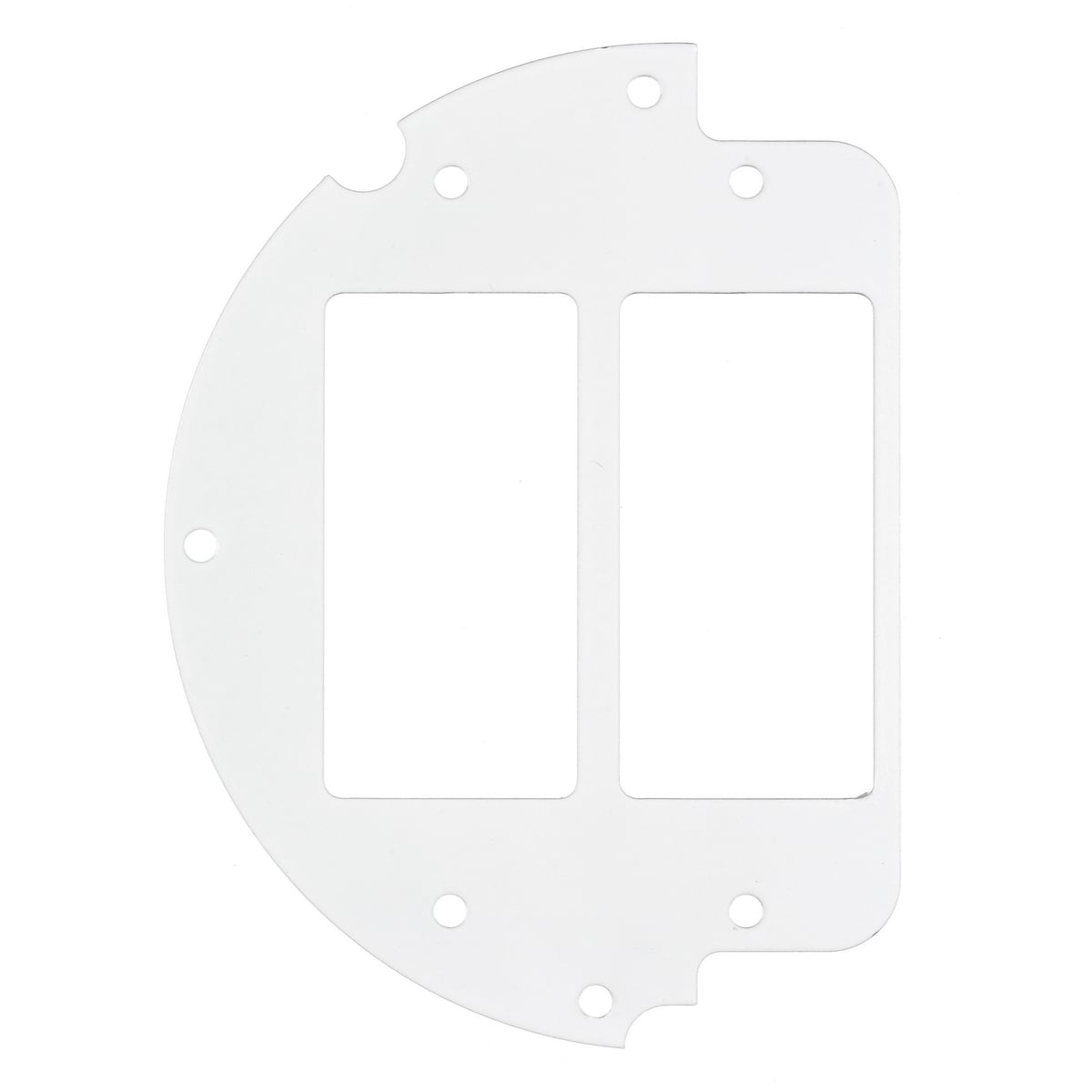 Fire Rated Poke Throughs, Recessed 6" Series, Sub Plate, 60% Left Side, (2) Style Line Decorator Openings