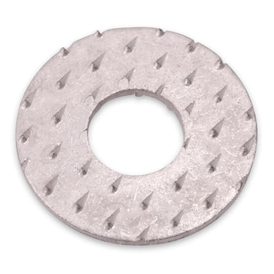 Transition Washer for Connecting Aluminum/Aluminum, Aluminum/Copper and Aluminum/Copper Lugs and Bus Bar, Outer Diameter 25.4mm (1.0 Inch), Inner Diameter 10.9mm (0.43 Inch), Stud Size 3/8 Inch, Copper Alloy, Tin Plated