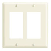 2-Gang Decora/GFCI Device Decora Wallplate, Brown