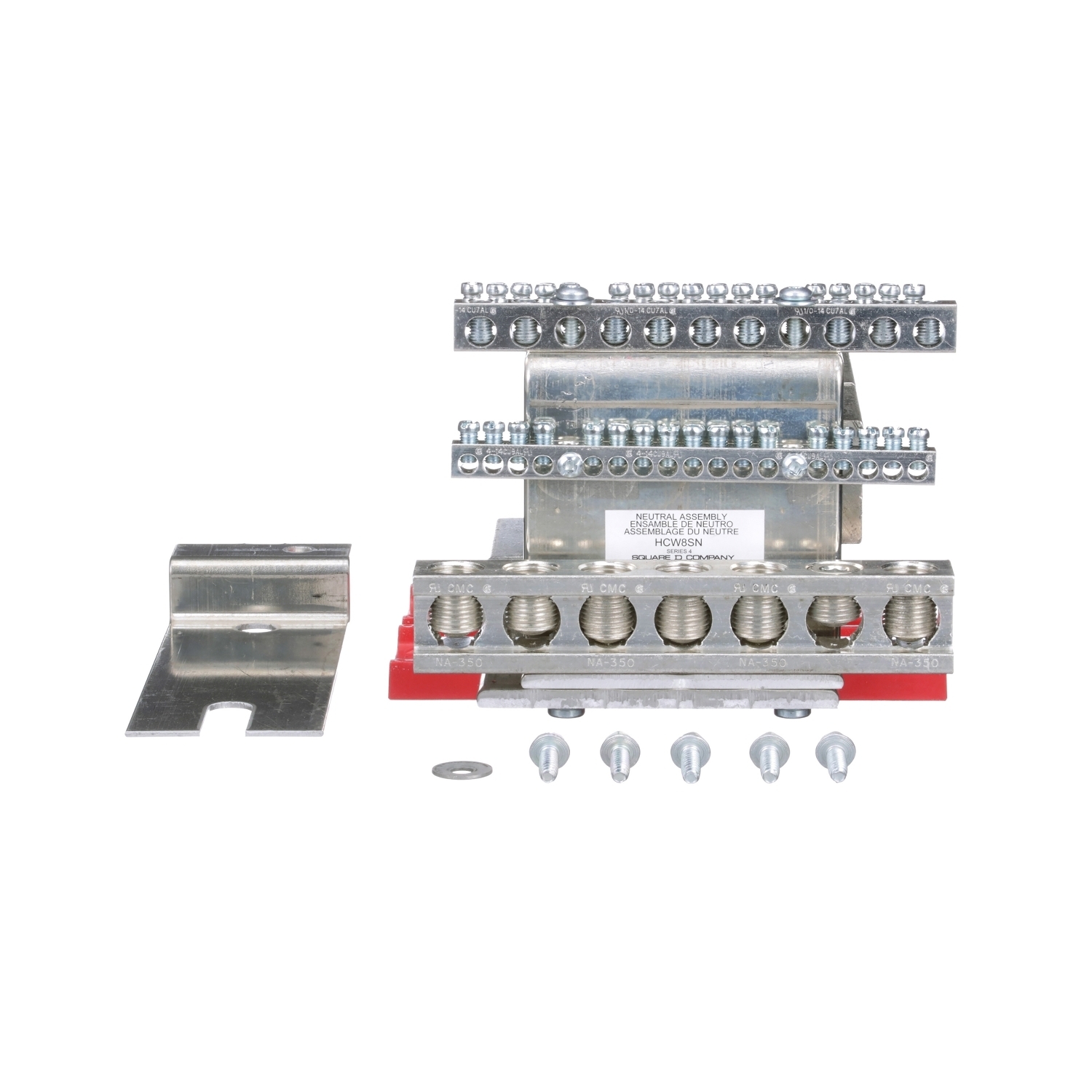 Solid neutral assembly kit, I-Line panelboard, HCP, 800A, aluminum neutral bar, copper neutral plate and riser