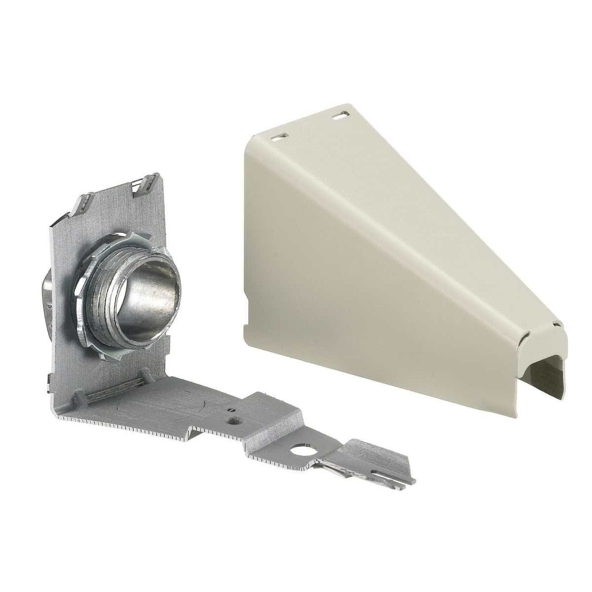 Metal Raceway, Adjustable Offset Connector, HBL500/700/750 Series, Ivory