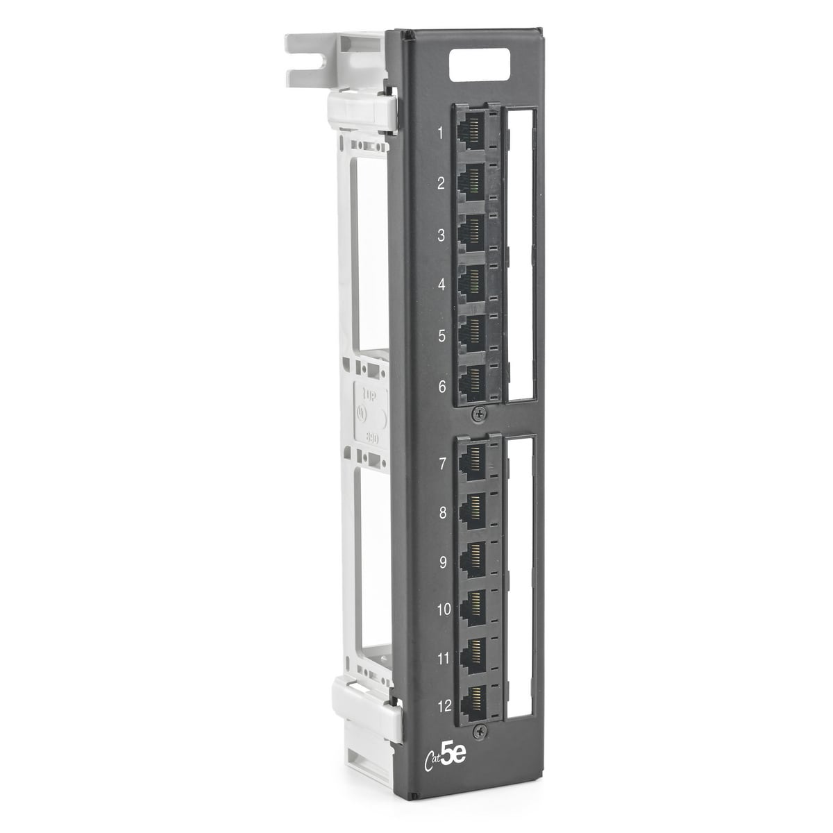 Patch Panels, Cat5E, 12-Port, Universal Wiring