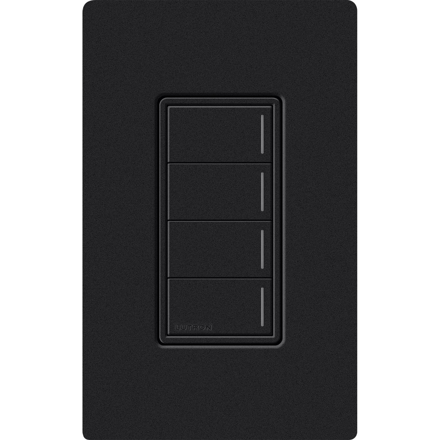 RadioRA 3 Sunnata RF 4-Button Keypad (default printing), 120-277 V, 50/60 Hz, 0.25 A, midnight