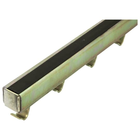 Insert, Concrete, with End Cap, Total Height 2-1/2 Inches, Width 13/16 Inches, Depth 1-3/8, Length 10 Feet, Inches, Steel