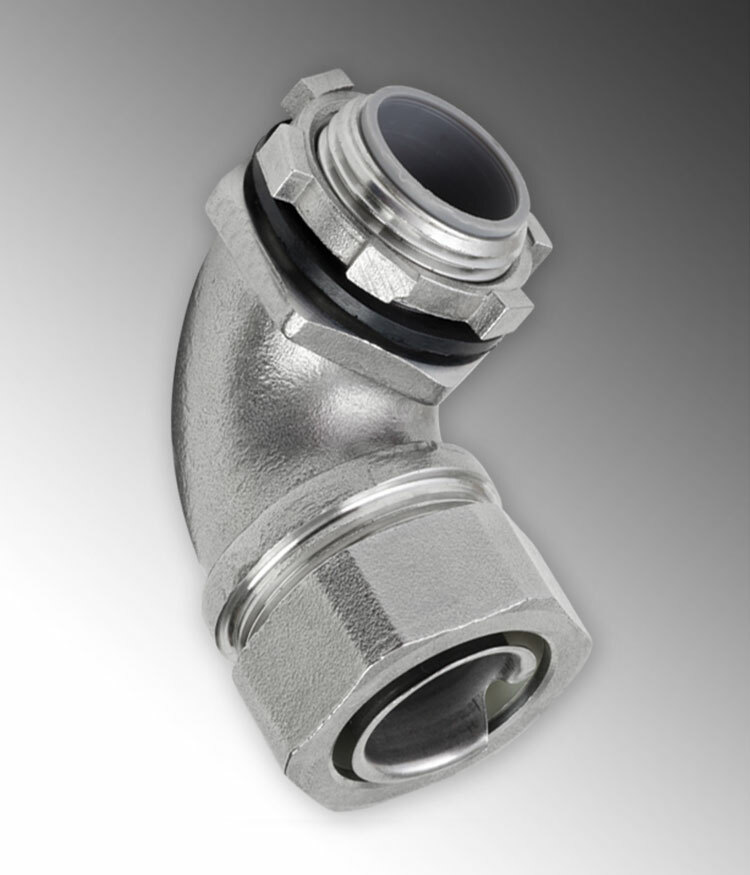 Rigid Stainless Steel 316 Flex Connector 45 Degrees 3/4" Trade Size