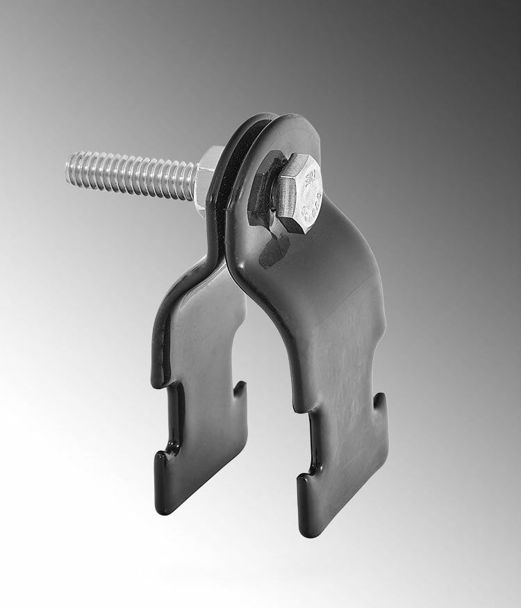 PVC Coated Galvanized Rigid PIPE STRAP 3/4" Trade Size