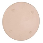 Round Flat Blank Cover, Diameter 3-1/4 Inches - 4 Inches, Color White, Material Phenolic