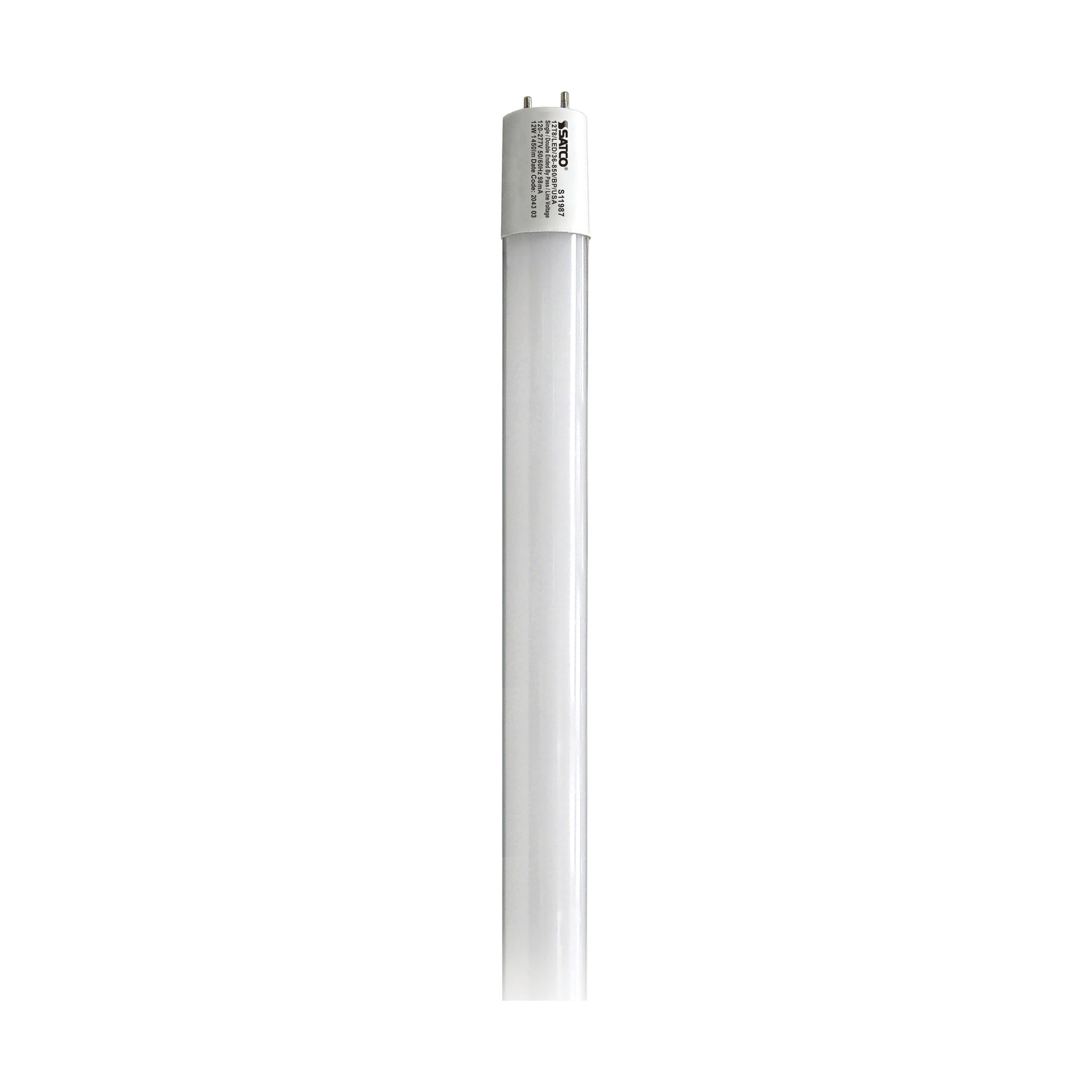 12W - 36 Inch - T8 LED - 5000K - Medium Bi Pin Base - 82 CRI - 50000 Average Rated Hours - Type B Ballast Bypass - 1450L - USA