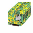 Eaton XB IEC terminal block, Screw connection single level ground block, Green/yellow, 8 AWG/6 mm2 maximum wire, IEC #24-8 AWG, EN #24-8 AWG, UL #24-8 AWG wire
