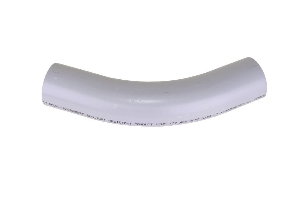 EE4045 2 1/2"x45D PVC STD ELBOW SPxSP SCH40 SCEPTER/KRALOY