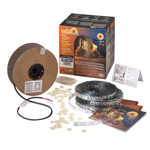 F cable kit, 240 Vac, Plywood Subfloor, 90-100 SQ-FT, Concrete Subfloor, 64-75 SQ-FT, CTN QTY 2, CTN WT 18.7