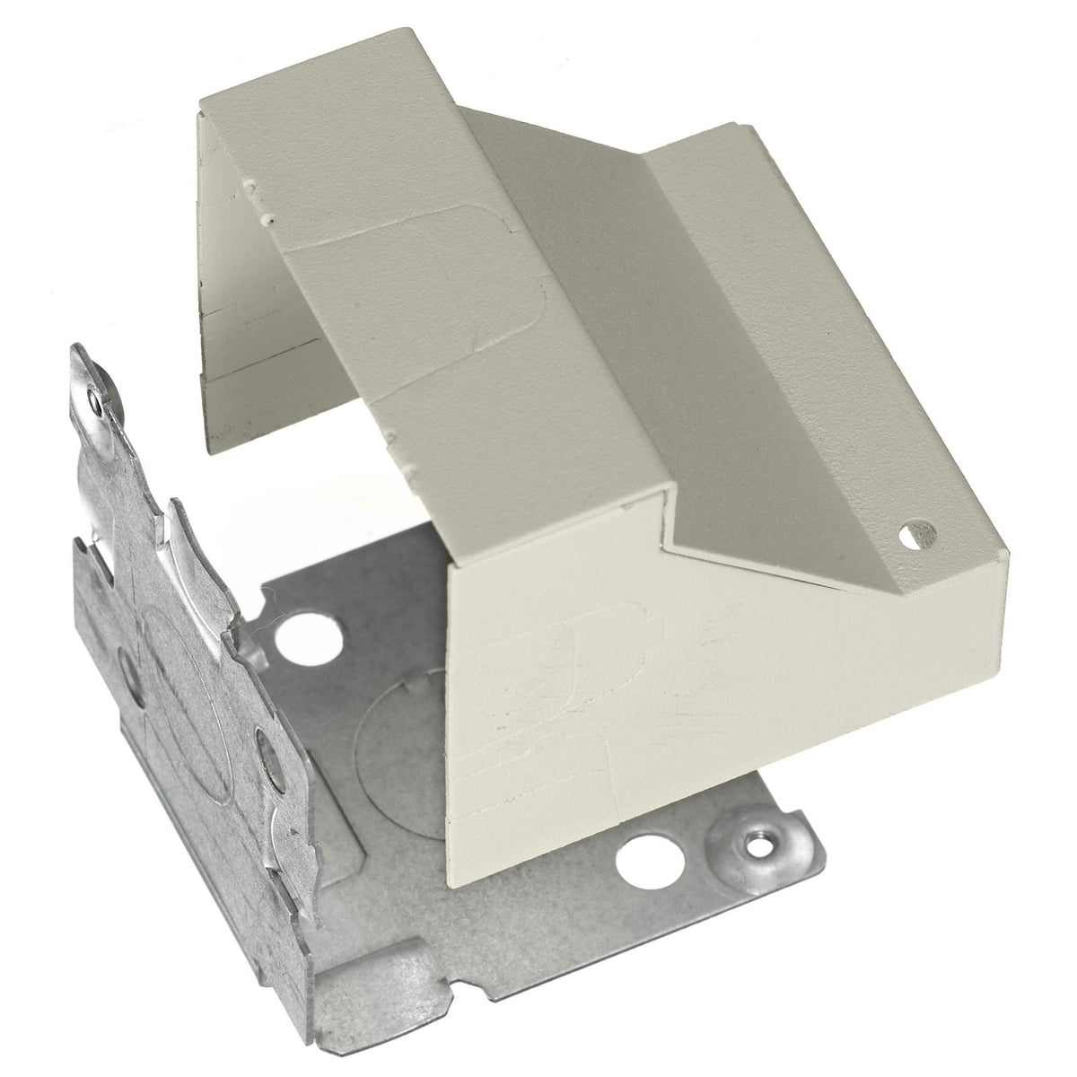 Metal Raceway, Corner Box, HBL500/700/750 Series, Ivory