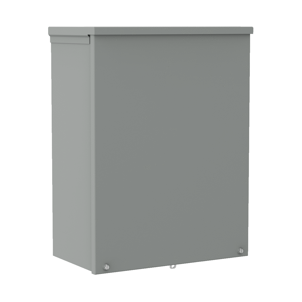 Screw-Cover Drip-Shield Type 3R With Knockouts, 18x18x4, Gray, Steel