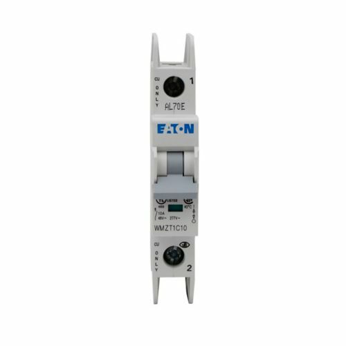 UL 489 WMZT DIN Rail Miniature Circuit Breaker, 10 kAIC at 480/277V, Single-pole, C Curve, 6A, Standard box terminals
