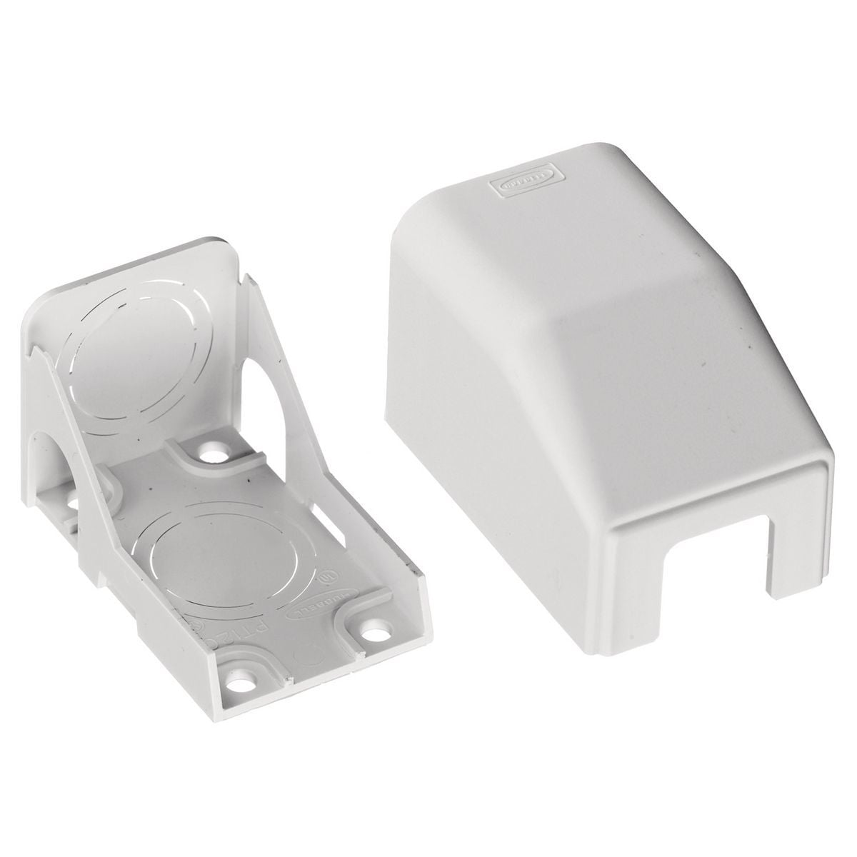 Hubbell Wiring Device Kellems, Network Wiring Products, Raceway, Non-Metallic, Premise and PLUGTRAK Series, Ceiling Support/Conduit Fitting,White