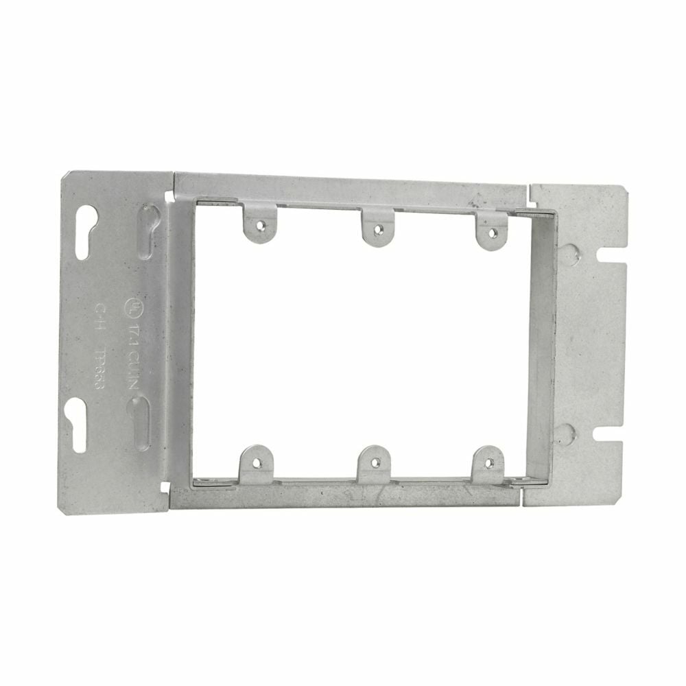 Eaton Crouse-Hinds series Gang Box Cover, Raised surface, Steel, Three-gang, 13.5 cubic inch capacity