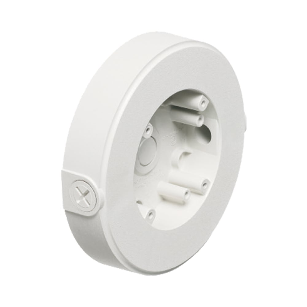 Round Weatherproof Security Camera Mounting Box; Plastic