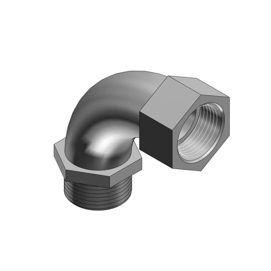 1-1/4 Inch Bushed Elbow, Malleable Iron for Use with Rigid/IMC Conduit