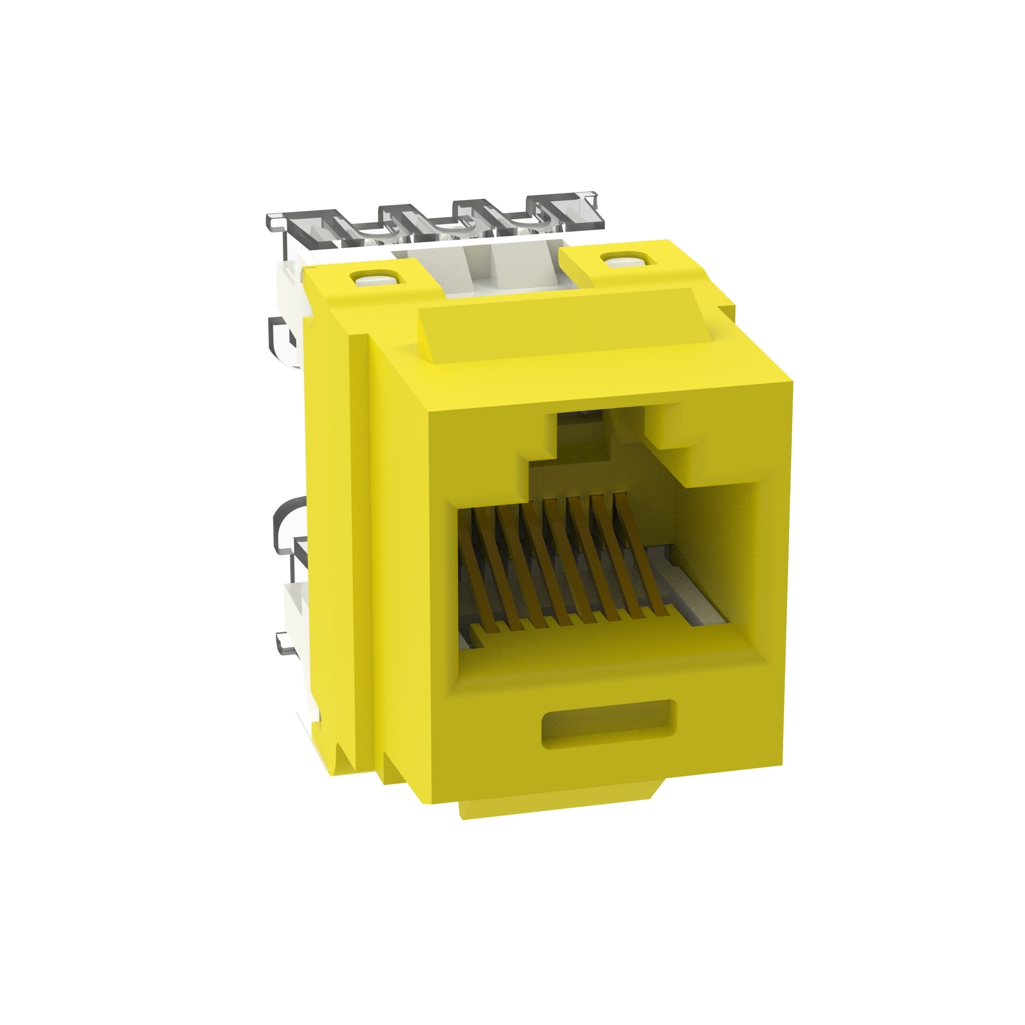 NK Cat 6 punchdown jack module - Yellow 