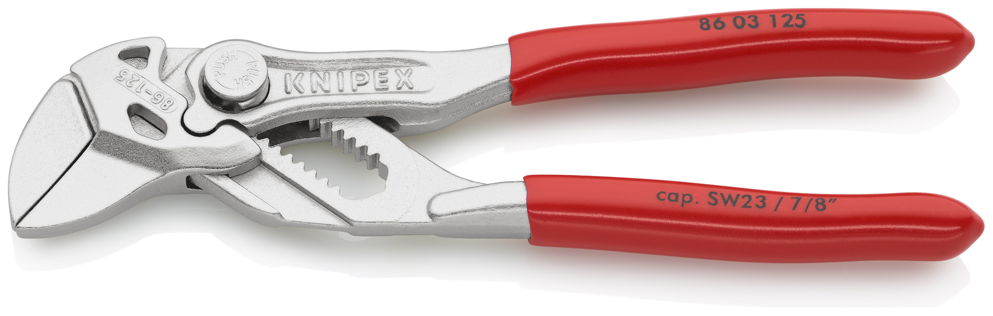 Mini Pliers Wrench, 5 in., Plastic Coating, Bulk
