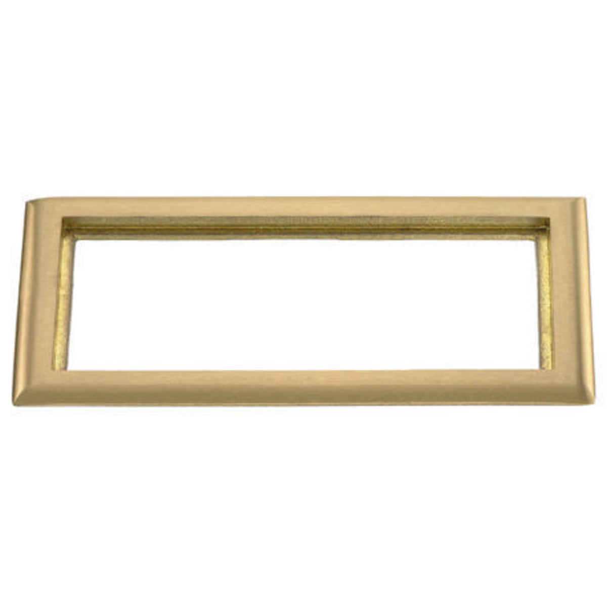 Hubbell Wiring Device Kellems, Floor and Wall Boxes, Recessed ConcreteFloor Boxes, Carpet Flange, 3-Gang, Rectangular, Brass