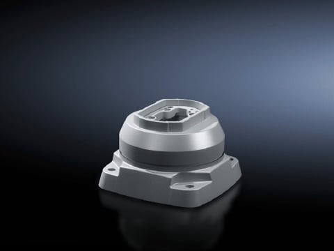 Coupling CP 180, for support arm connection  130 mm, color: RAL 7035, supply includes: Seals, Grub screws, Self-tapping screws for support section attachment