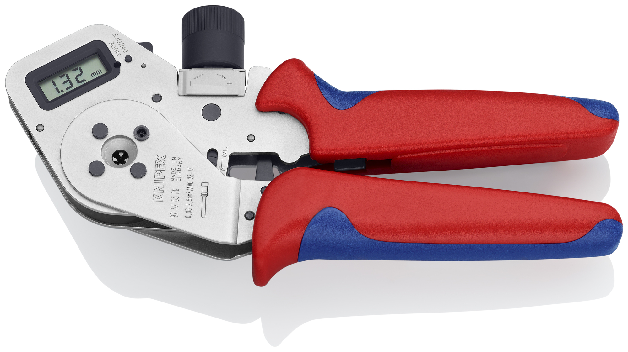 Digital Crimping Pliers-Four Mandrel For Turned Contacts, 10 1/2 in., Multi-Component, Four-Mandrel Crimp, 1 Crimp Position