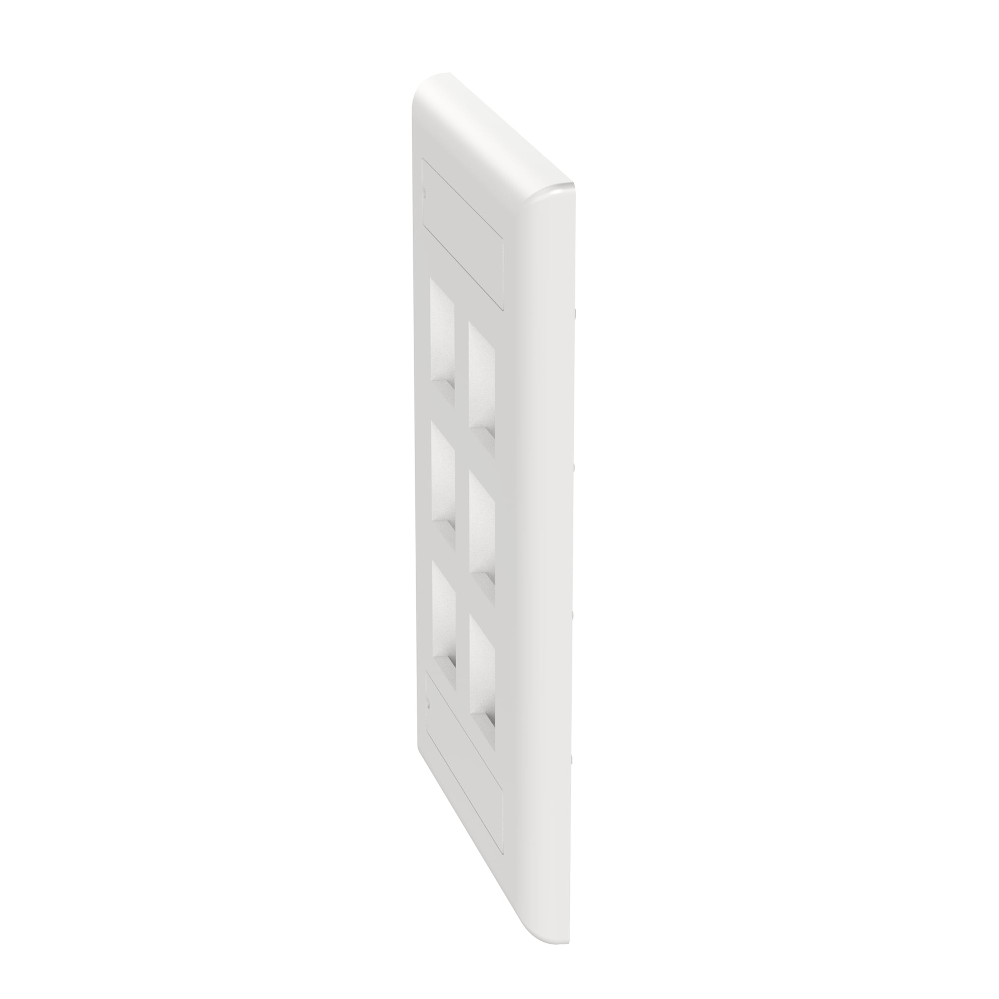 NetKey Faceplate, 6-Port, White, with L