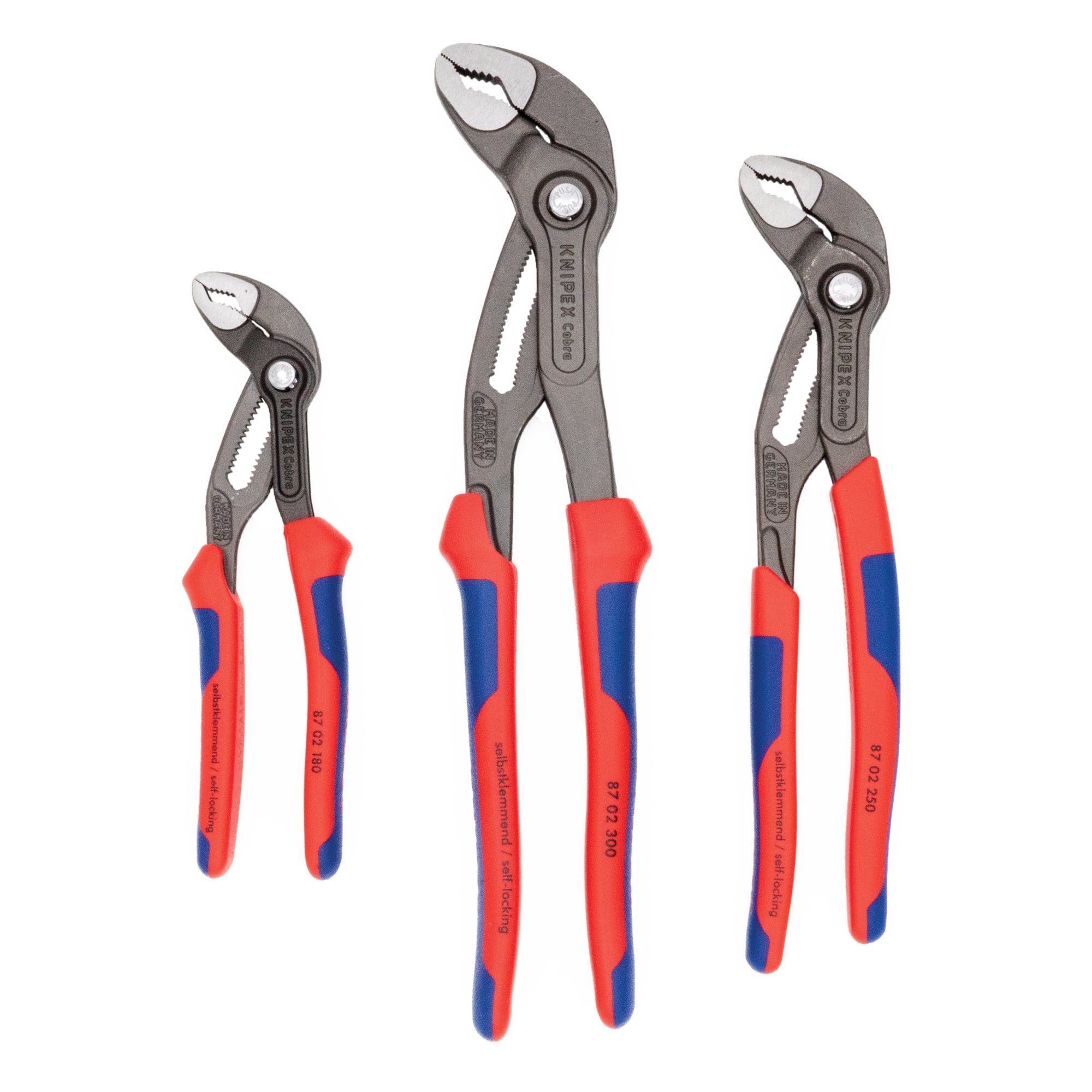 3 Pc Comfort Grip Cobra Set (7, 10, & 12), Multi-Component