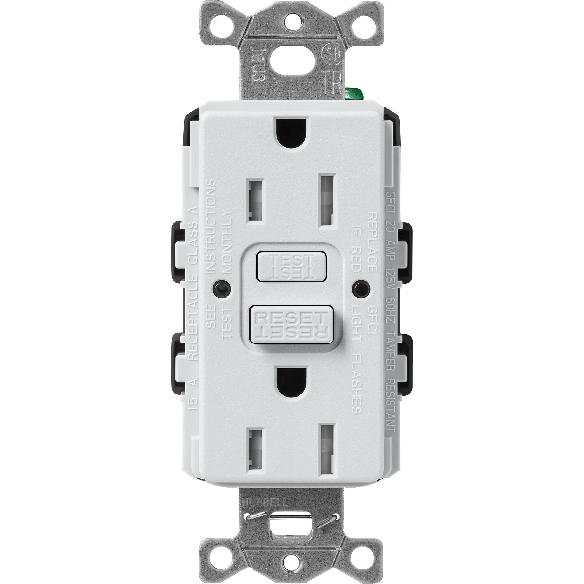 Lutron Claro Tamper-Resistant GFCI Duplex Receptacle, 15-Amp, Mist