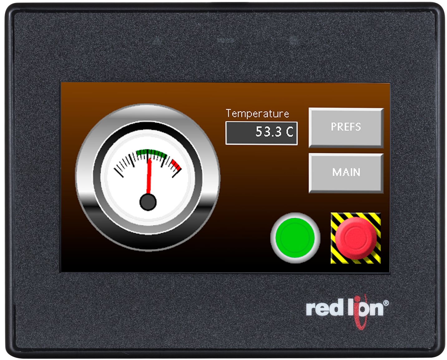 4.3" Widescreen HMI with 2 Serial, 1 Ethernet, USB Device