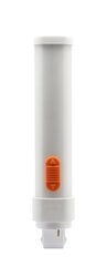 DUALescentTM DULUX? Pin Base, 8.5W, 82 CRI, 960/1020/1050 Lumens, 3000K, 3500K, 4000K Color Selectable, 50000 Hrs Life, Horizontal Orientation, G24d base, Ballast compatible or Ballast Free