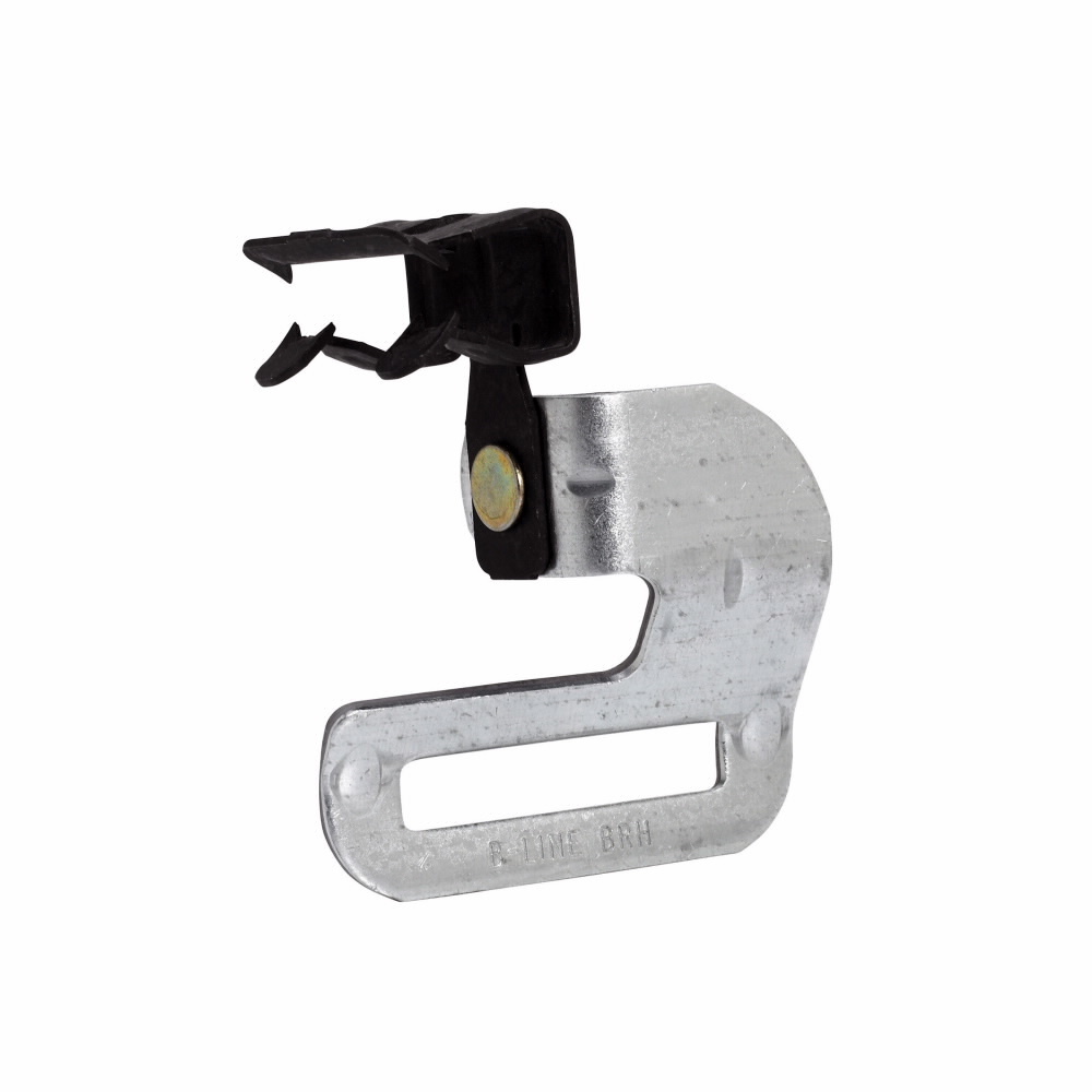 Eaton B-Line series hanging system, Hangers, Flange, 1" Height, 1" Length, 1" Width, 0.129lbs, Strap hangers, .31" Min mount size, .5" Max mount size, 200 lbs load capacity, Right angle