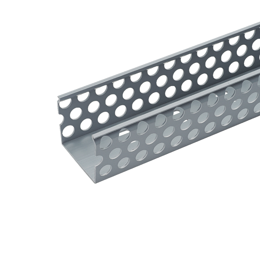 Round Hole Duct,PVC,2X2X6FT,LGray        