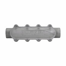 Eaton Crouse-Hinds series Condulet EKC conduit outlet body with cover, Feraloy iron alloy, 1-1/2"