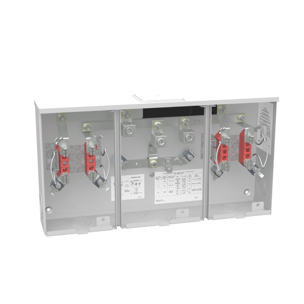 U1252-X-KK-K3-BLG 4 Term, Ringless, Large Closing Plate, Horn Bypass, 2 Position, Single Connector, 4-600 kcmil, 7-8 inch Barrel Lock Ground with Bracket Provision