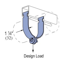 UNISTRUT PIPE CLAMP, 3/4", 1-1/4"x 2-3/8"x 1.21", SS