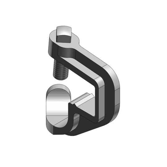 1 in. Malleable iron conduit support.