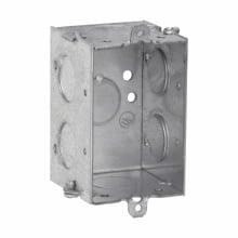 Eaton Crouse-Hinds series Switch Box, (1) 1/2", Conduit (no clamps), 2", (1) 1/2", Steel, (2) 1/2", Gangable, 10.0 cubic inch capacity