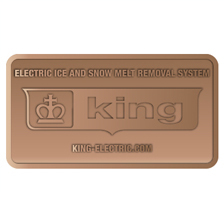SNOW MELT BRASS NAME PLATE