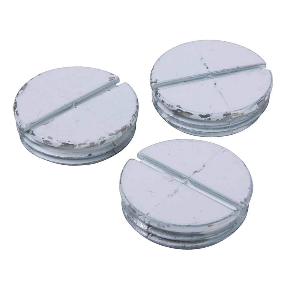 Weatherproof Threaded Closure Plug 3/4", White